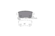 P1-1114 Sada brzdových platničiek kotúčovej brzdy ASHUKI by Palidium