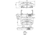P1-1292 Sada brzdových platničiek kotúčovej brzdy ASHUKI by Palidium