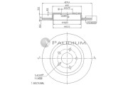 P331-030 Brzdový kotúč ASHUKI by Palidium
