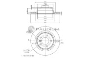 P331-075 Brzdový kotúč ASHUKI by Palidium