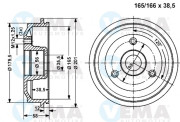 800842 Brzdový bubon VEMA