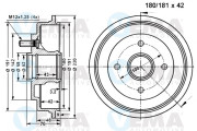 801189 Brzdový bubon VEMA