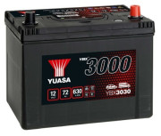 YBX3030 YUASA Startovací baterie 12V / 72Ah / 630A - pravá (YBX3000) | YBX3030 YUASA