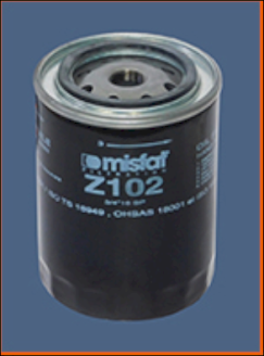 Z102 Olejový filter MISFAT