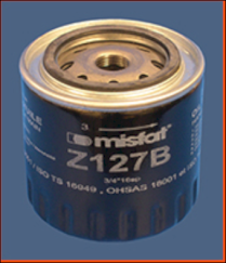 Z127B Olejový filter MISFAT