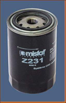 Z231 Olejový filter MISFAT