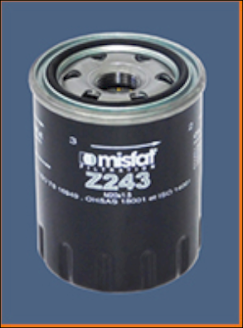 Z243 Olejový filter MISFAT