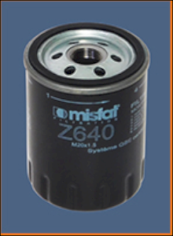 Z640 Olejový filter MISFAT