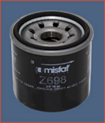 Z698 Olejový filter MISFAT