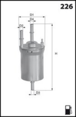 E160 Palivový filter MISFAT