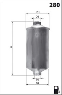 E507 Palivový filter MISFAT