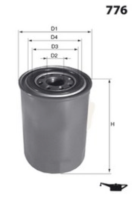 Z161 Olejový filter MISFAT