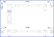 134700 Sada zapaľovacích káblov Hueco HITACHI
