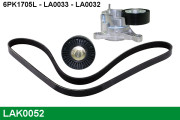 LAK0052 Ozubený klinový remeň - Sada LUCAS