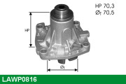 LAWP0816 Vodné čerpadlo, chladenie motora LUCAS