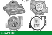 LDWP0606 Vodné čerpadlo, chladenie motora LUCAS
