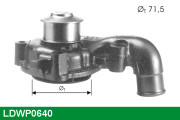 LDWP0640 Vodné čerpadlo, chladenie motora LUCAS