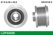 LOPA0086 Voľnobeżka alternátora LUCAS