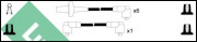 LUC4253 Sada zapaľovacích káblov Lucas LUCAS