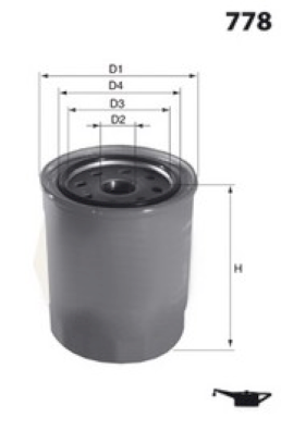LFOS370 Olejový filter LUCAS