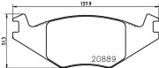 8DB 355 017-491 Sada brzdových destiček, kotoučová brzda HELLA PAGID