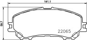 8DB 355 021-691 Sada brzdových platničiek kotúčovej brzdy HELLA PAGID