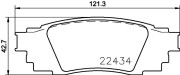 8DB 355 025-121 Sada brzdových platničiek kotúčovej brzdy HELLA PAGID