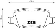 8DB 355 012-131 Sada brzdových destiček, kotoučová brzda HELLA PAGID