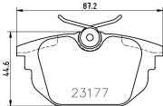 8DB 355 018-371 Sada brzdových platničiek kotúčovej brzdy HELLA PAGID