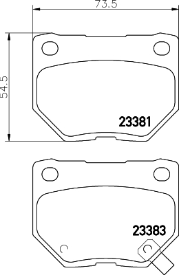 8DB 355 011-601 Sada brzdových platničiek kotúčovej brzdy HELLA PAGID