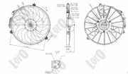 004-014-0002 Ventilátor chladenia motora ABAKUS