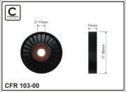 103-00 Vratná/vodiaca kladka rebrovaného klinového remeňa CAFFARO
