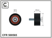 500565 Vratná/vodiaca kladka rebrovaného klinového remeňa CAFFARO