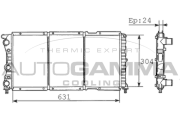 100295 Chladič motora AUTOGAMMA