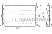 100360 Chladič motora AUTOGAMMA