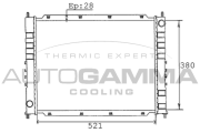 100422 Chladič motora AUTOGAMMA