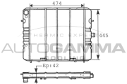 100724 Chladič motora AUTOGAMMA