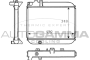 100748 Chladič motora AUTOGAMMA