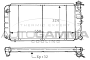 100752 Chladič motora AUTOGAMMA