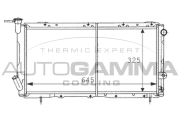 100971 Chladič motora AUTOGAMMA