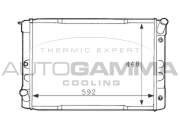 101114 Chladič motora AUTOGAMMA
