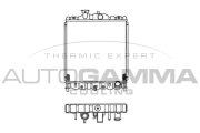 102112 Chladič motora AUTOGAMMA