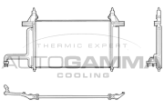 103060 Kondenzátor klimatizácie AUTOGAMMA