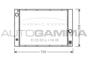 103394 Chladič motora AUTOGAMMA