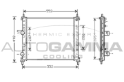 104260 Chladič motora AUTOGAMMA