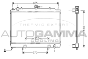 104295 Chladič motora AUTOGAMMA