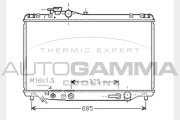 104383 Chladič motora AUTOGAMMA