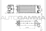 104585 Chladič plniaceho vzduchu AUTOGAMMA