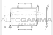 104752 Chladič motora AUTOGAMMA