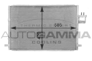 104996 Kondenzátor klimatizácie AUTOGAMMA